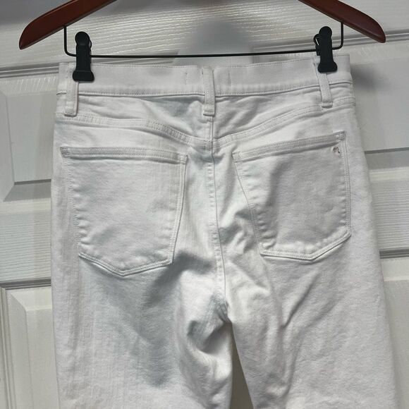 Madewell White 9” High Riser Skinny Skinny Jeans sz 28 - Picture 3 of 7